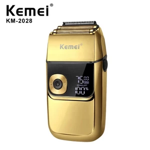 Máy cạo râu khô Kemei KM-2028 màn hình LCD thông minh, 3 tốc độ cắt