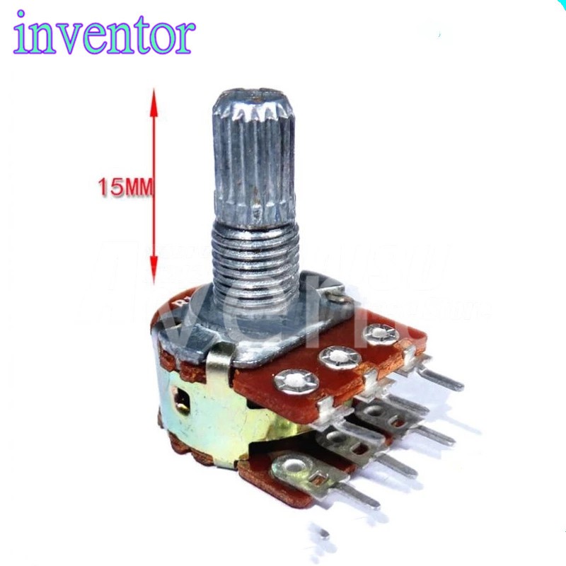 Chiết áp kép WH148 B1K 2K 5K 10K 20K 50K 100K 250K 500K 1M 15MM 6PIN ...