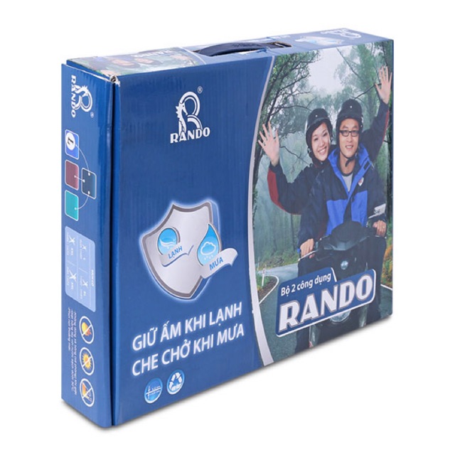 Áo đi mưa rando chính hãng 2 lớp 2 tác dụng | Shopee Việt Nam