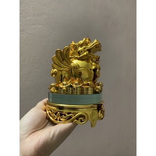 Cóc Thiềm Thừ / Tỳ hưu Ngọc Phong Thủy tài lộc Đế Kiếng Xoay Vật phẩm Trưng bày ban thờ thần tài