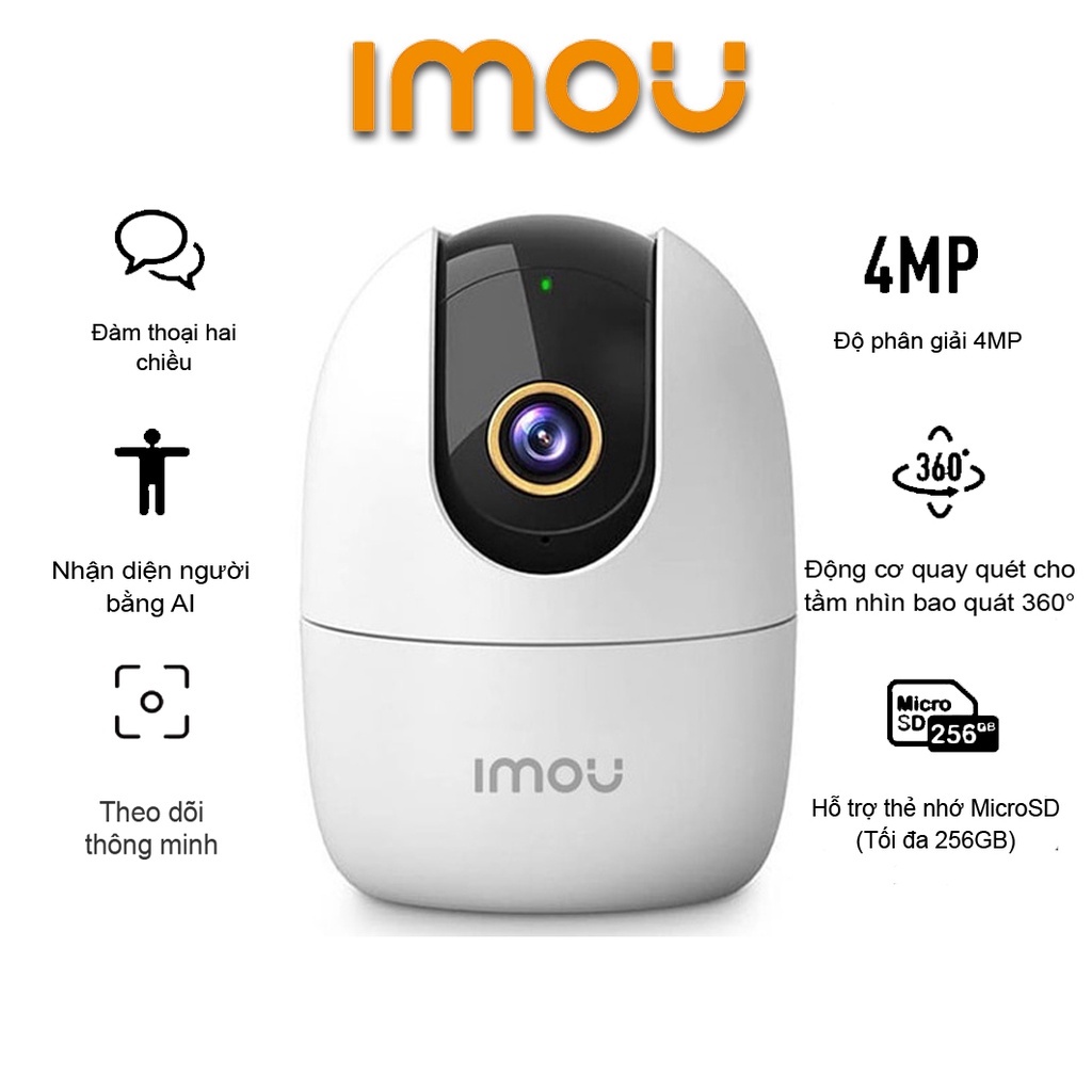 Camera Wifi IMOU 2MP / 4MP Ranger 2 A22EP / A42P - Chính Hãng | Shopee ...