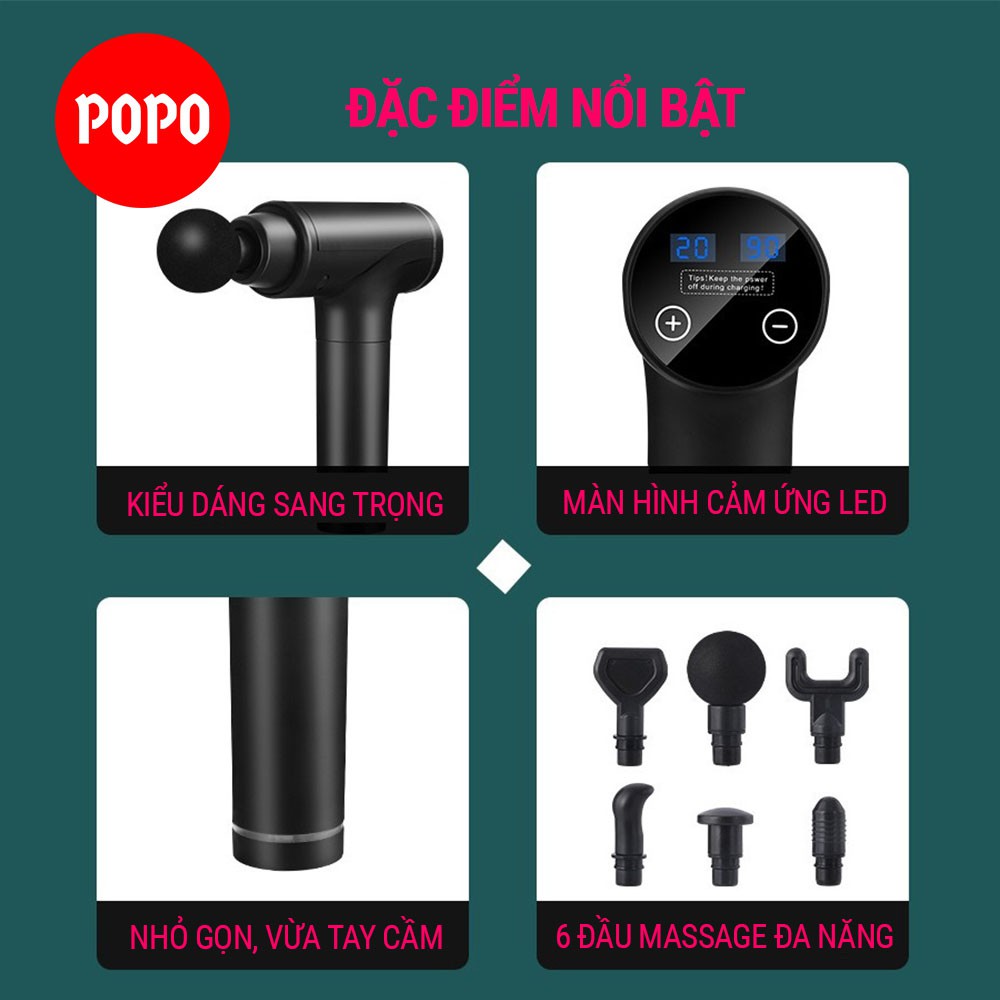 Máy massage cầm tay Fascial Fun giảm đau nhức, căng cơ cho người vận động thể thao, người cao tuổi