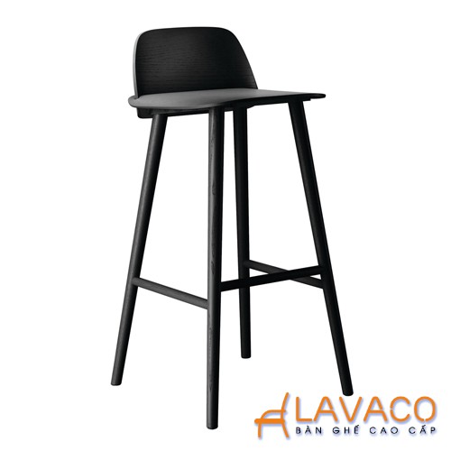 Ghế quầy bar chân nhựa mặt gỗ có lưng Lavaco – Mã 429 | Shopee ...
