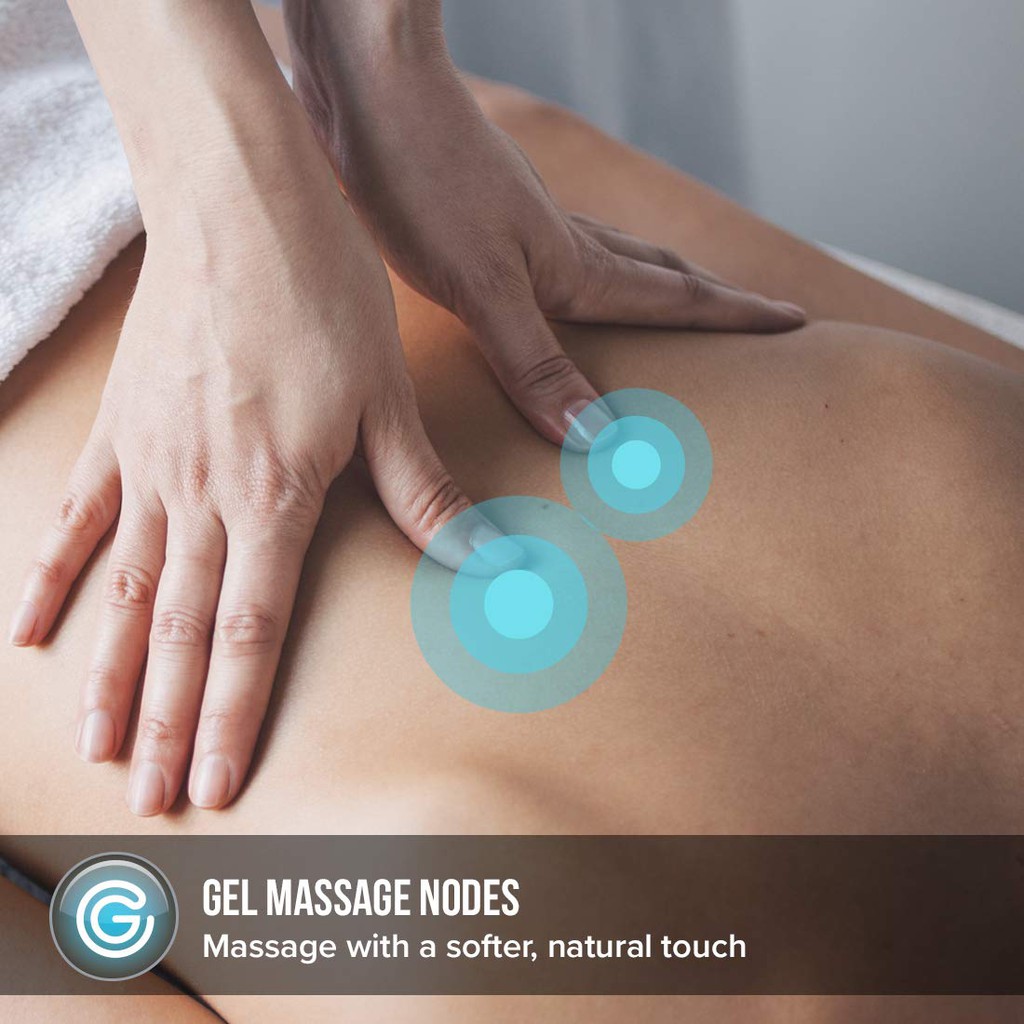 Gối massage hồng ngoại Shiatsu 3D công nghệ GEL điều khiển cầm tay HoMedics GSP-500H-GB