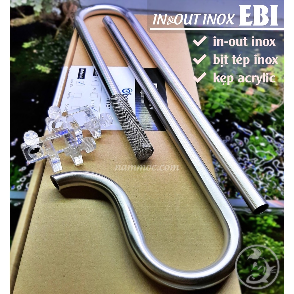 Bộ IN-OUT INOX EbiVN F12 | F16 - In&Out Dùng Cho Lọc Thùng Ngoài (Kèm ...