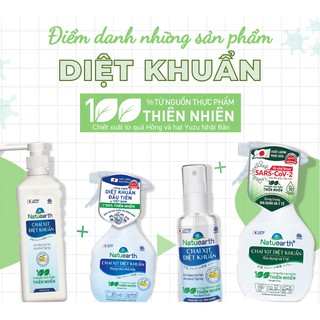 Chai Xịt Natuearth Plus 410ml – Xịt Khuẩn Dùng Trong Gia Dụng Và Y Tế