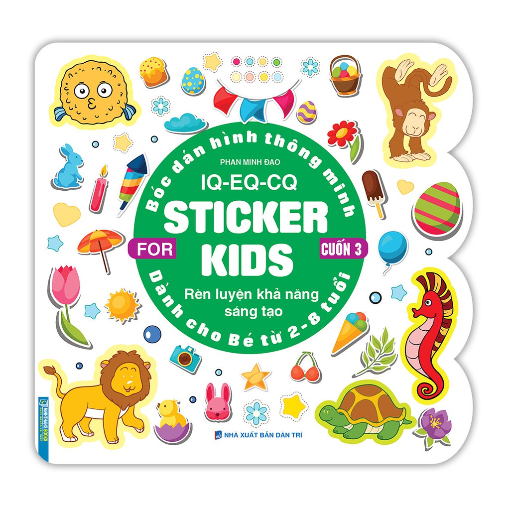 sách - Bóc dán hình thông minh IQ - EQ - CQ - Sticker for kids cuốn 3 ...