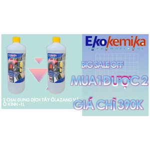 SIÊU KHUYẾN MẠI MUA 1 TẶNG 1 DUNG DỊCH TẨY Ố LAZĂNG VÀ Ố KÍNH Ô TÔ PERLEGA EKOKEMIKA ITAY - 1L