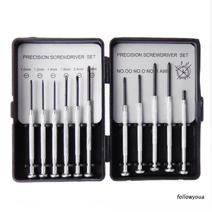 11PCS Precision Screwdriver Set Mini Bijoutiers Montres Lunettes Réparations Kit