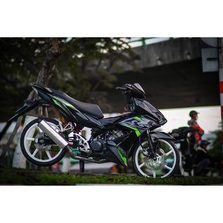 Tem Rời Dán Xe Winner X Mẫu Chữ RS Xanh Lá Đen Cực Chất, Hàng 3 Lớp Chất Lượng Cao .Team Decal