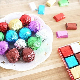 ✿✿✿Giấy Bạc Bọc Kẹo Socola 10*10cm (Tập 100 chiếc)✿✿✿