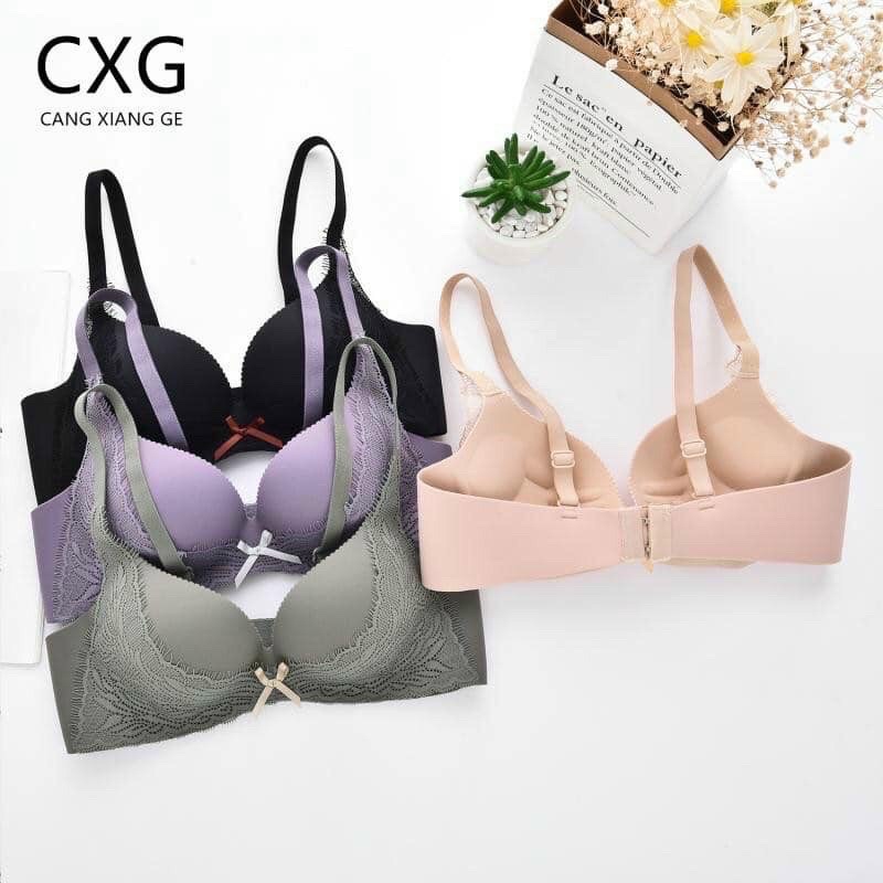 ÁO LÓT ĐỆM BÀN TAY CXG,ĐÍNH NƠ PHỐI REN A16