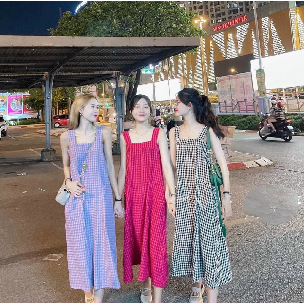 váy hai dây kẻ giá tốt Tháng 5, 2024 | Mua ngay | Shopee Việt Nam
