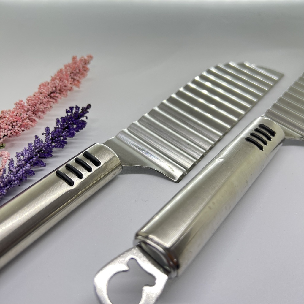 Dao chặn rau củ INOX,tạo sóng cà rốt,bánh da lợn, rau câu Cao Cấp đa năng tiện lợi