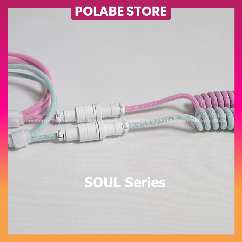 Dây cáp Custom bàn phím cơ Type-C, dây dù cao cấp, trục kết nối GX12, custom cable đầu cắm USB kim loại - Polabe Store | BigBuy360 - bigbuy360.vn