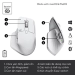 Chuột không dây Bluetooth Logitech MX Master 3s – Yên tĩnh, 8K DPI, Cuộn siêu nhanh, sạc USB-C — ảnh 8