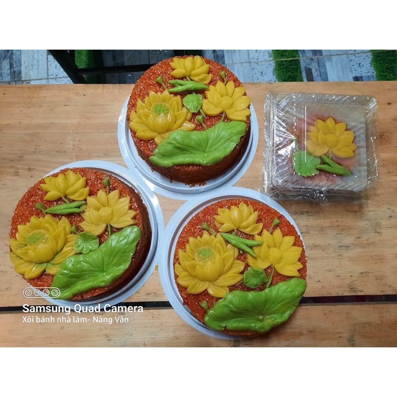Khuôn silicon set hoa lá sen