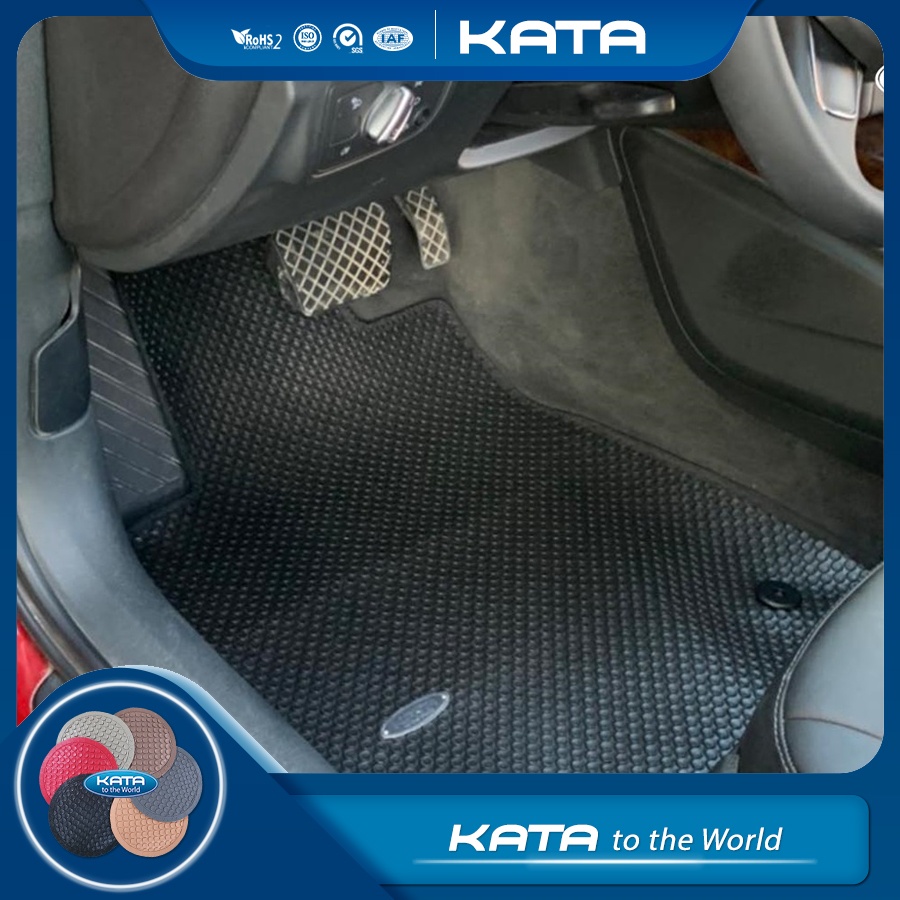 Thảm lót ô tô KATA cho xe Audi A6 (2011 - 2019)  - Khít với sàn, Chống trơn, Không mùi, Không ẩm mốc