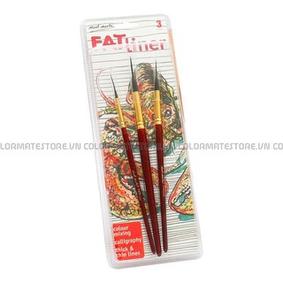 Bộ 3 Cây Cọ Vẽ Taklon/Squirrel Fat Liner BMHS0006- COLORMATE