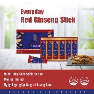 Nước hồng sâm Stick cao cấp Daesang Wellife TPBVSK Red Ginseng Everyday Stick hộp 30 gói