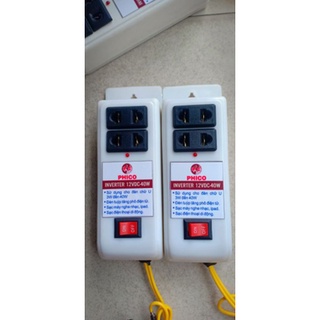 Bộ đổi nguồn 12v ra 220v sạc điện thoại và đèn led chiếu sáng