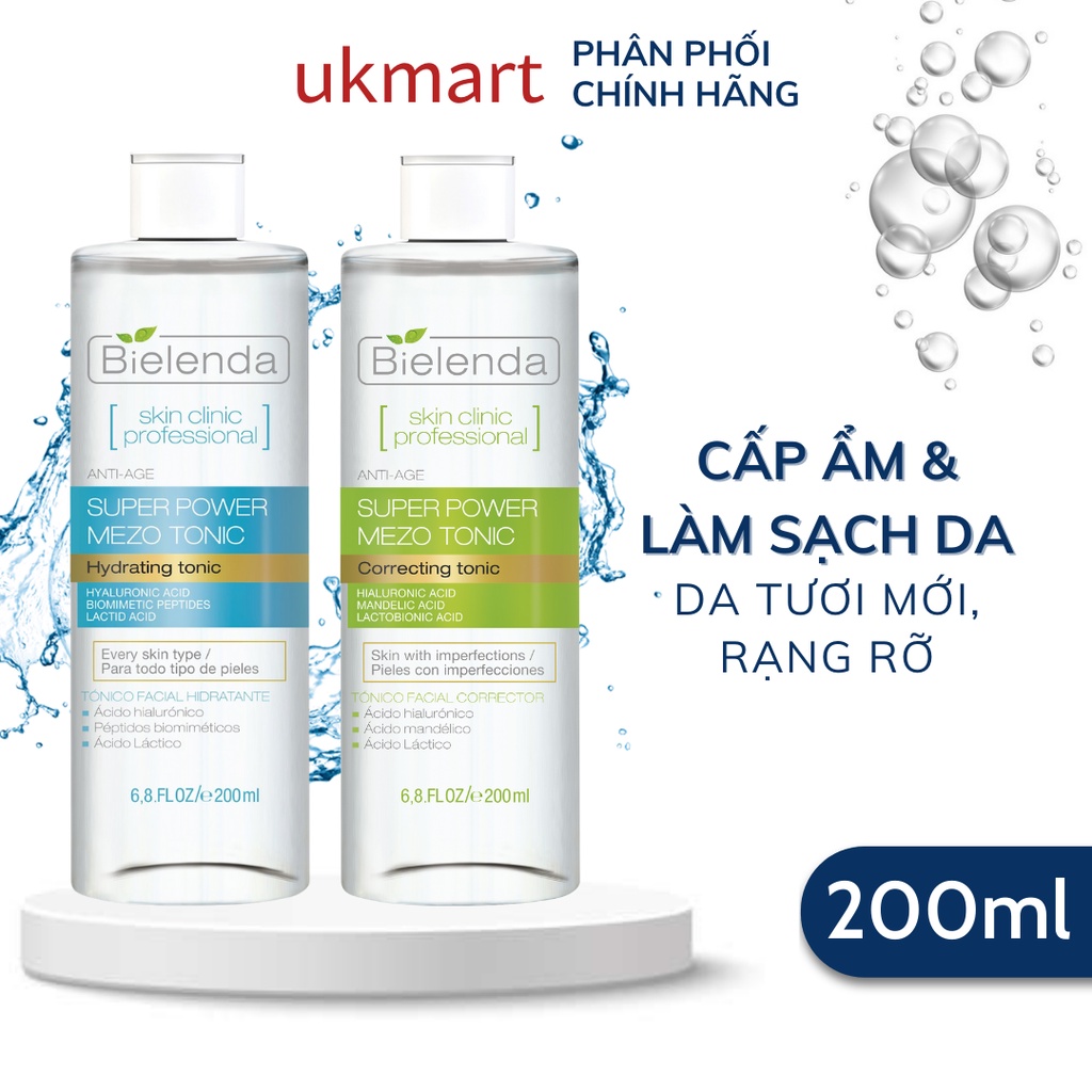 Toner Bielenda Super Power Mezo Tonic Skin Clinic Correcting Căng Bóng ...