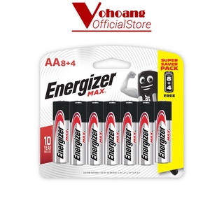 Pin AA Energizer Alkaline chống chảy E91 8 pin tặng kèm 4 pin free - Hàng Chính Hãng