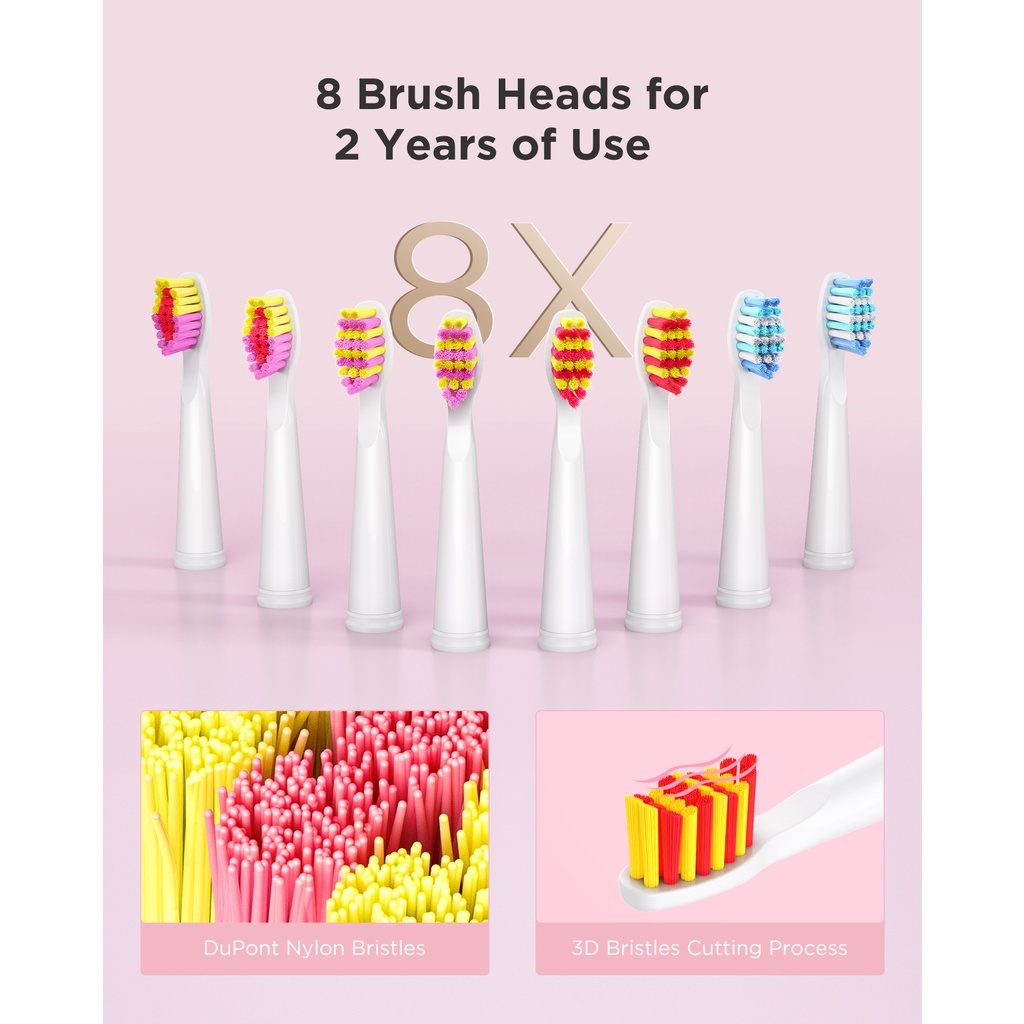 Ảnh Bàn chải đánh răng điện Fairywill 507 5 chế độ 8 đầu thay thế 1 hộp đựng du lịch 2