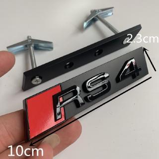 Logo lưới tản nhiệt phía trước Audi RS S3S4S5S6 logo Q3Q5A3A8A6L Huy hiệu tổ ong hình xe