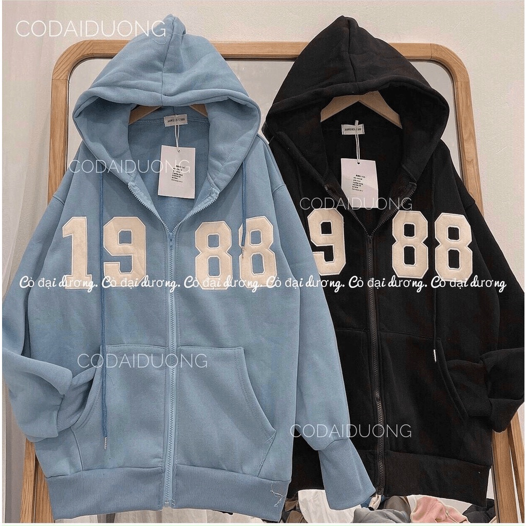 ÁO KHOÁC NỈ FORM RỘNG THỜI TRANG 1988 CỰC XINH DÀNH CHO CÁC BẠN TRẺ HIYU STORE