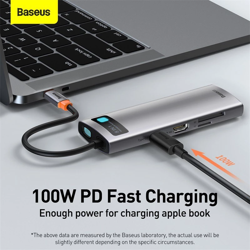 Hub chia cổng Baseus cổng Type C sang HDMI USB 3.0 dành choPro Air Surface Pro 7