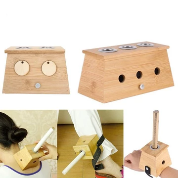Hộp trúc cứu ngải cao cấp 2 lỗ .Dùng hơ điếu ngải cứu, nhang ngải.