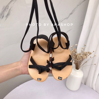 Sẵn Sandal Chiến Binh Dép Quai Hậu Dây Cột Cho Bé Gái K100