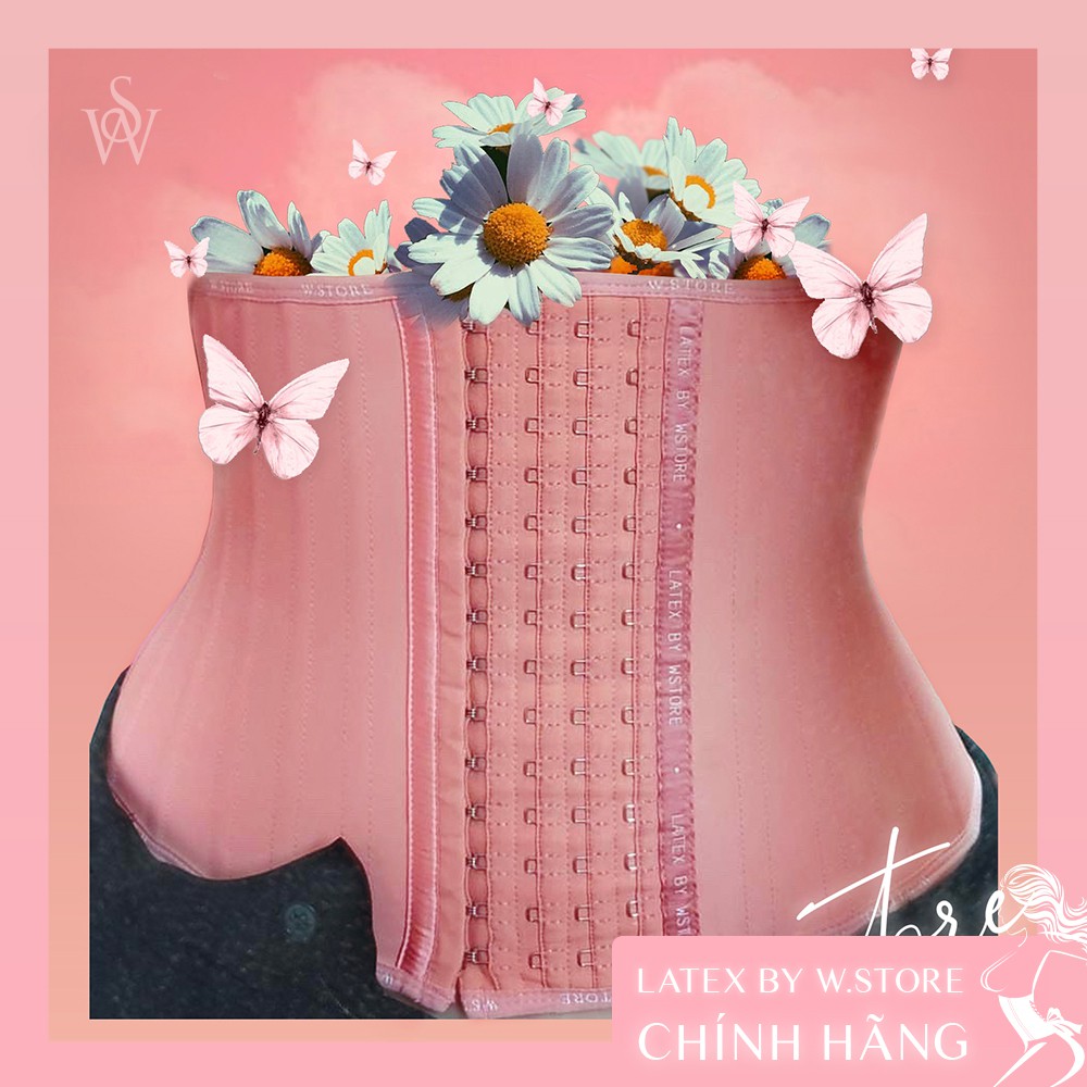 Ảnh Latex Hồng WSTORE 27 Xương Giảm Eo Sau Sinh & Sau Hút Mỡ - Gen Nịt Bụng Latex Chuẩn Chính Hãng 2