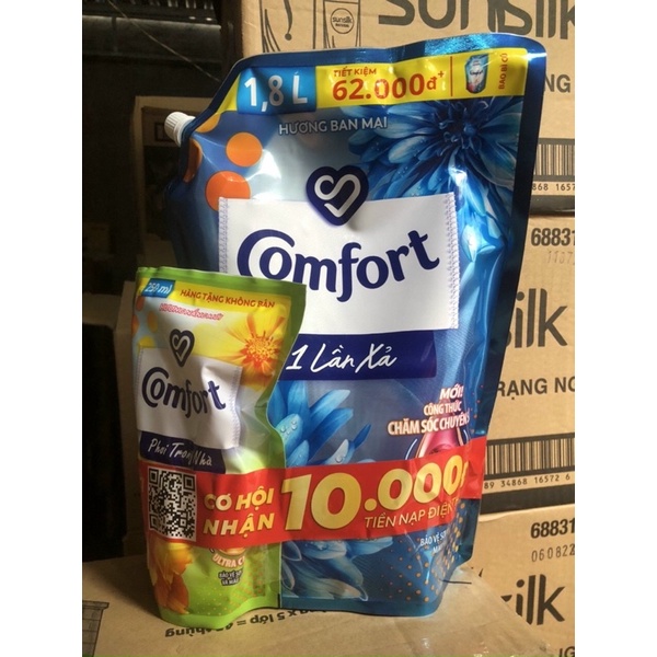 Nước Xả Vải Comfort  1.8l tặng