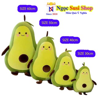 [ Giá Cực Sốc] Thú Nhồi Bông Gối Ôm Gấu Bông Trái Bơ Siêu To Khổng Lồ Siêu Cao Cấp - Bán Lẻ Giá Sỉ