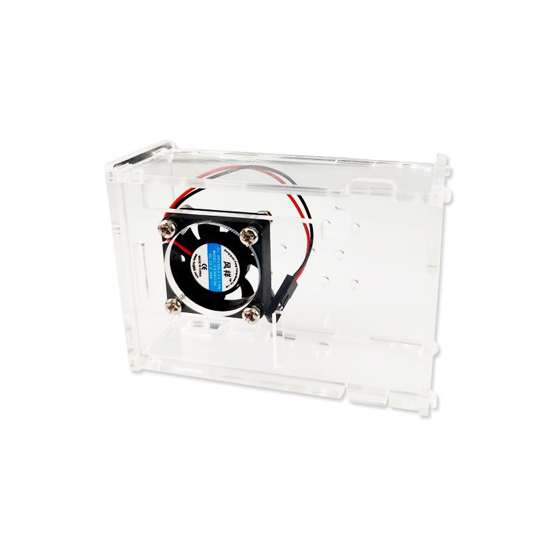Vỏ Case Mica Cho Raspberry Pi 4 Kèm Quạt tản nhiệt | Shopee Việt Nam