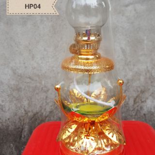 Đèn Dầu Cát Tường Hoa Sen Cao 25cm HP03 HP04 HP02 đèn thờ cúng bày trí ban thờ