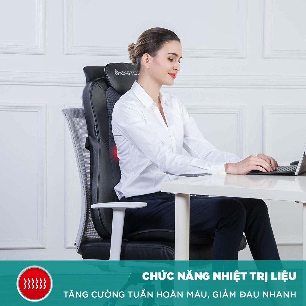 Mô tả Đệm Massage KINGTECH KC-500S - Mát Xa Lưng 3D Chuyên Sâu Dùng Trên Ghế, Kết Hợp Tính Năng Nhiệt Hồng Ngoại - Chính Hãng - 11