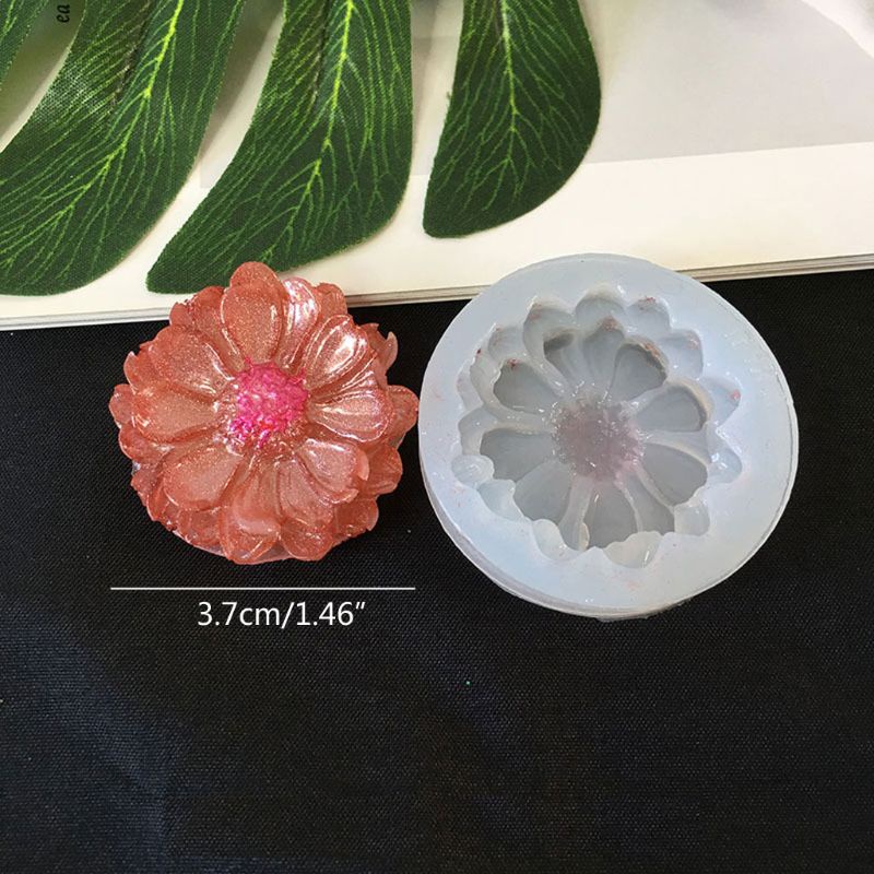 Flgo Diy Crystal Epoxy Resin Daisy Lotus Camellia Khuôn Silicon Trang Trí Nhà Cửa
