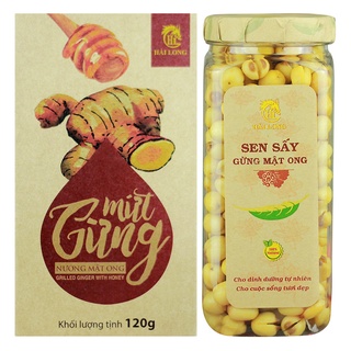 Combo Truyền Thống Ngày Tết - Sen Sấy & Mứt Gừng Mật Ong Cao Cấp | Hải Long Food