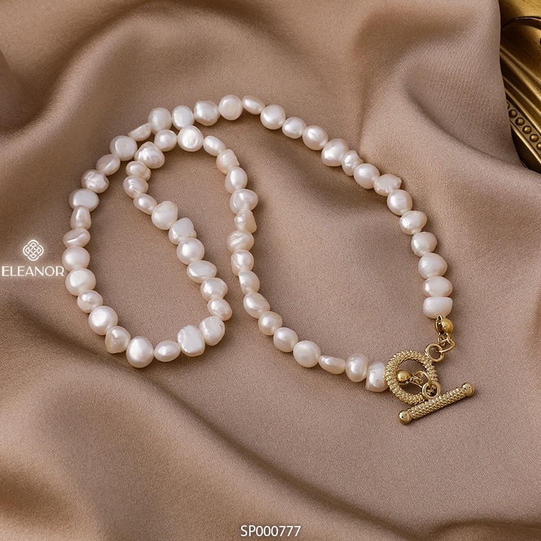 Dây chuyền ngọc trai nhân tạo Eleanor Accessories choker hạt phụ kiện trang sức vòng cổ nữ 0777