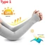 Chất Lượng Cao - 1 Cặp Tay Thể Thao - Găng Tay Dài Chống Tia UV Chống Nắng - Tay Kem Chống Nắng Ice Silk - Bảo Vệ Tay - Dây Tay Nửa Ngón Tay