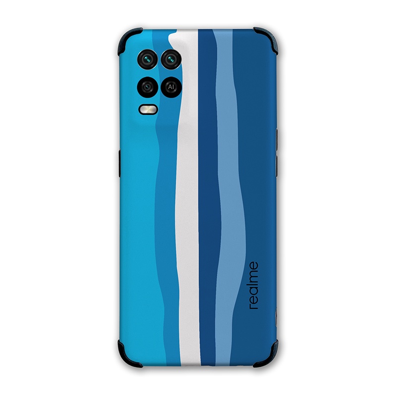 Ốp Điện Thoại Silicon Màu Sắc Cầu Vồng Gradient Cho OPPO Realme 8 Pro 4G C21 8I 9I Narzo 50
