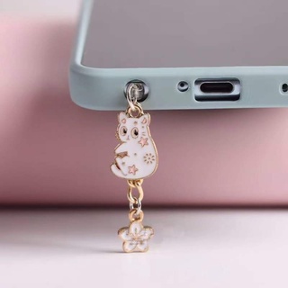 Nút Chống Bụi Gắn Cổng Sạc Điện Thoại Di Động Hình Mèo Hoạt Hình Dễ Thương