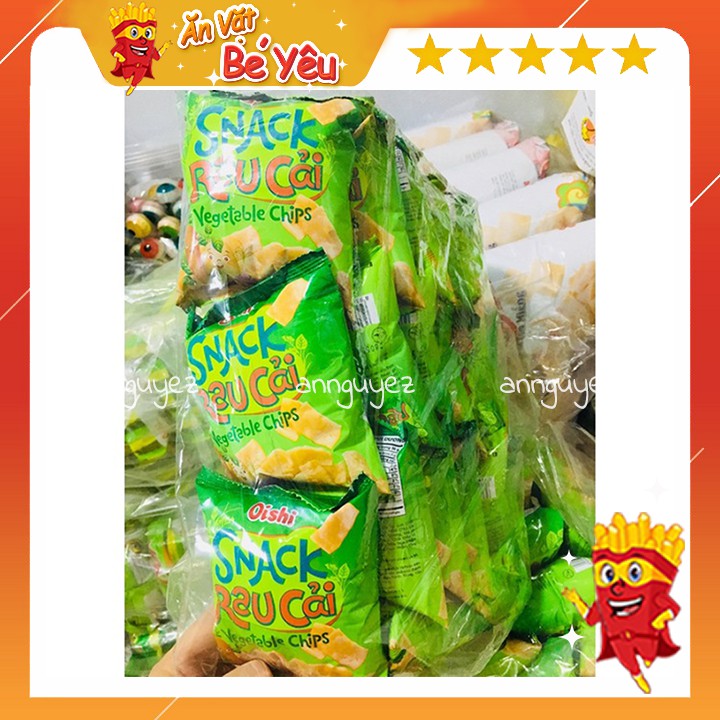 Bim bim oishi snack rau cải vegetable chips 1 bịch 20 gói 6gram ...
