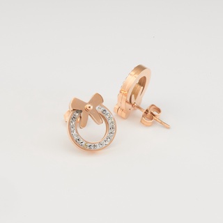 Khuyên tai nữ LAMY Diamond bow earrings 3018