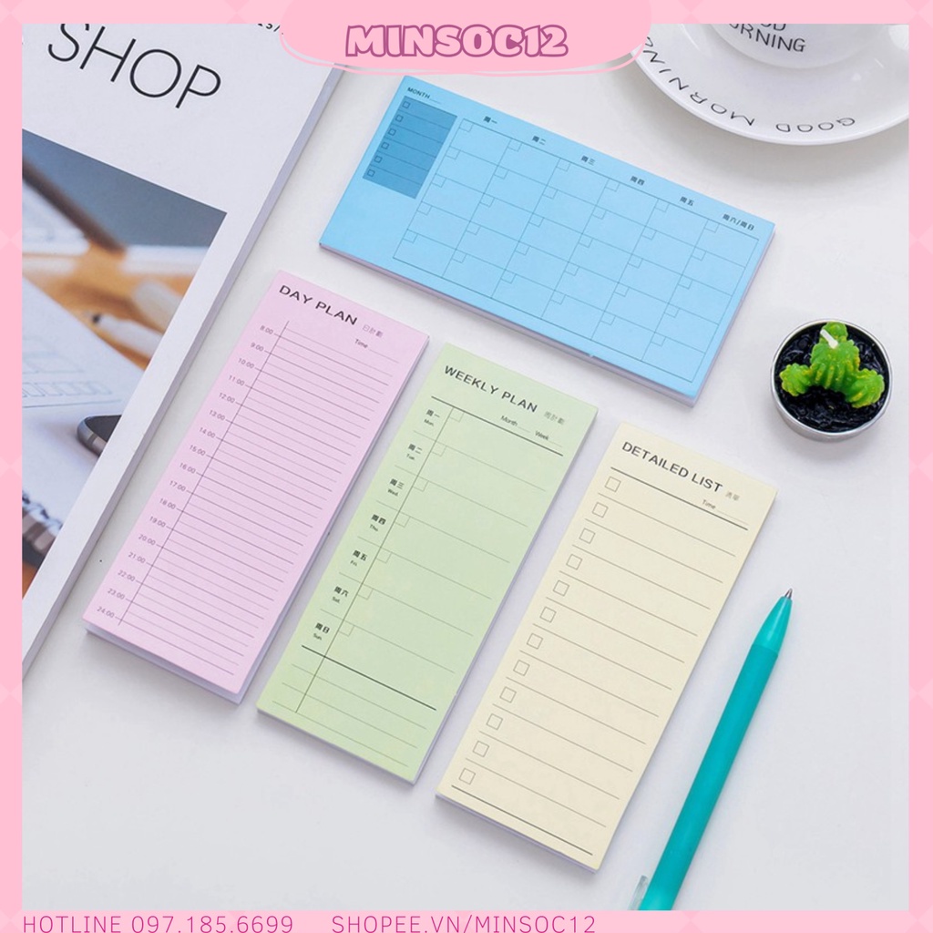 Sổ tay ghi chú note công việc hàng ngày Sổ học tập Ghi chú lên kế hoạch ...