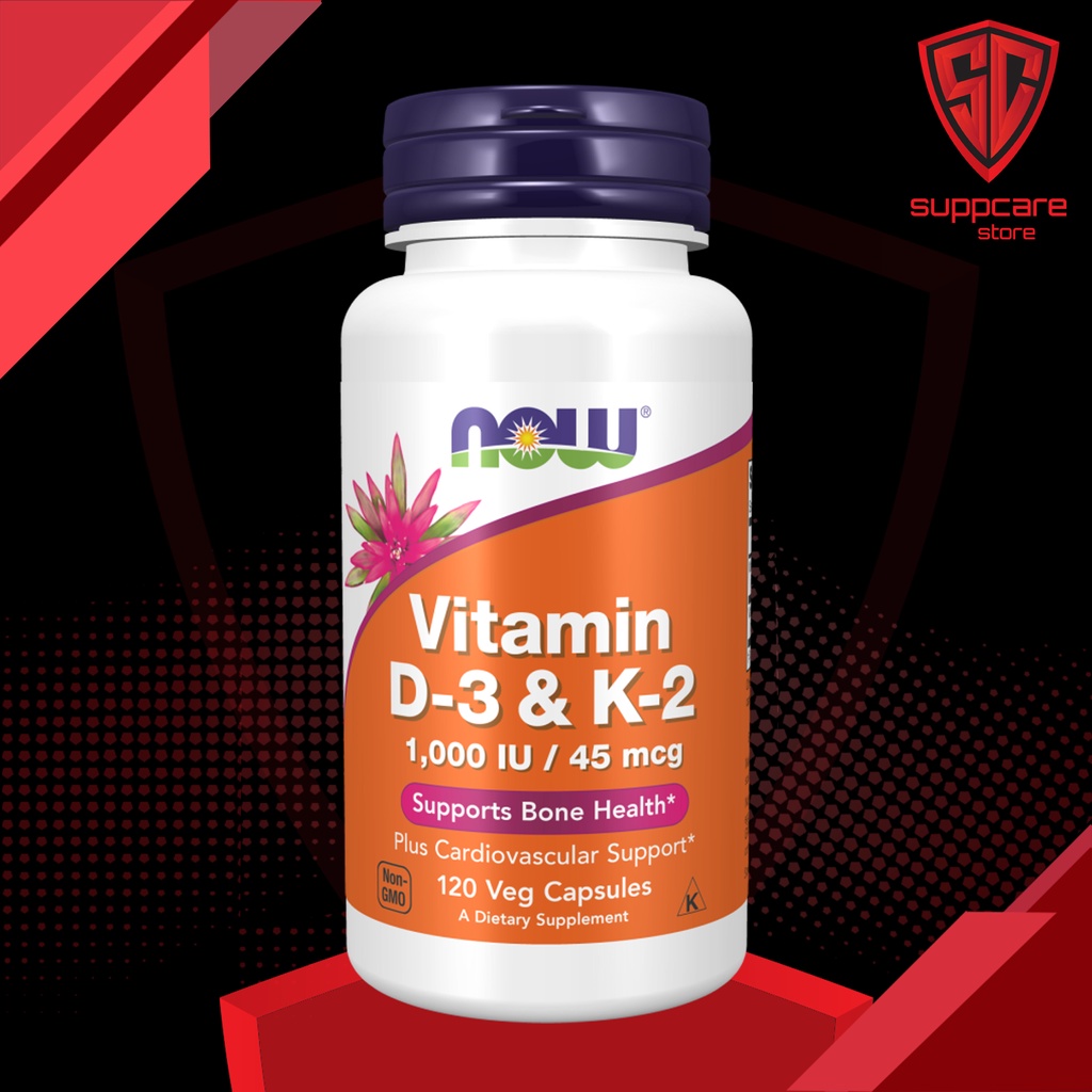 How much Vitamin D3 K2 does Now Vitamin D3 K2 1.000IU contain and why is it important for health?
