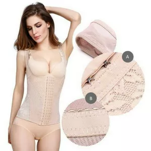 Áo gen định hình nịt bụng có khóa cài 6 nấc điều chỉnh khóa cài (đủ size, có Clip)